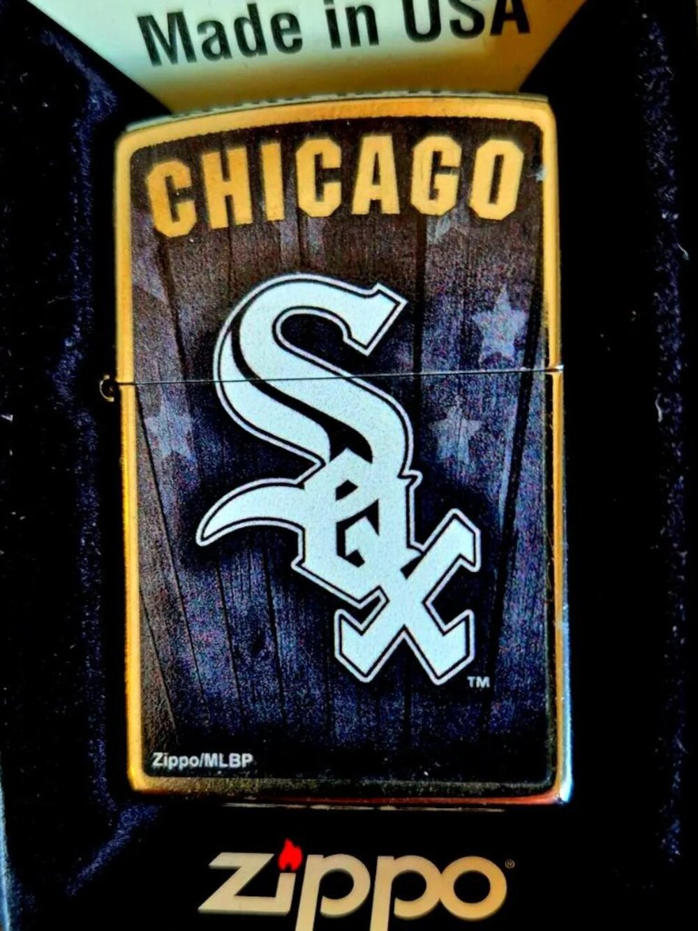 Zippo Lighter: MLB Chicago White Sox W/Zippo Butane Torch Insert